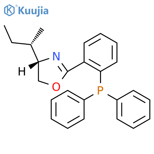 (S)-4-((S)-sec-Butyl)-2-(2-(diphenylphosphino)phenyl)-4,5-dihydrooxazole structure