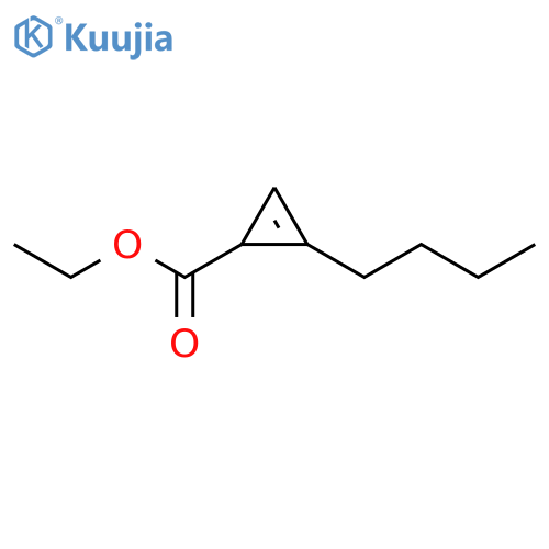 2-Cyclopropene-1-carboxylic acid, 2-butyl-, ethyl ester structure