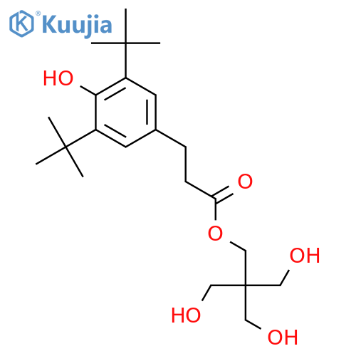 3,5-Bis(1,1-dimethylethyl)-4-hydroxy-3-hydroxy-2,2-bis(hydroxymethyl)propyl Benzenepropanoic Acid Ester structure