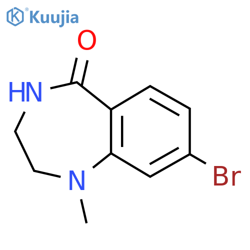 8-Bromo-1-methyl-3,4-dihydro-2H-1,4-benzodiazepin-5-one structure