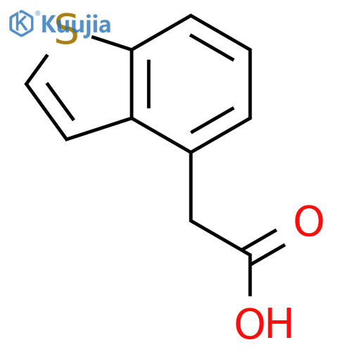 2-(1-benzothiophen-4-yl)acetic acid structure