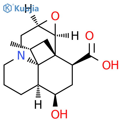 9b,9c-Ethano-1H,8H-benz[ij]oxireno[b]quinolizine-1-carboxylicacid, octahydro-3-hydroxy-11-methyl-, (1S,3R,3aS,8aR,9aS,9bR,9cS,11R)- (9CI) structure