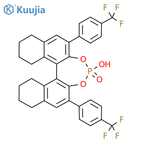 (11bS)-4-Hydroxy-2,6-bis(4-(trifluoromethyl)phenyl)-8,9,10,11,12,13,14,15-octahydrodinaphtho[2,1-d:1',2'-f][1,3,2]dioxaphosphepine 4-oxide structure
