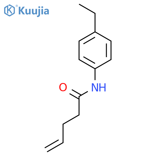4-Pentenamide, N-(4-ethylphenyl)- structure