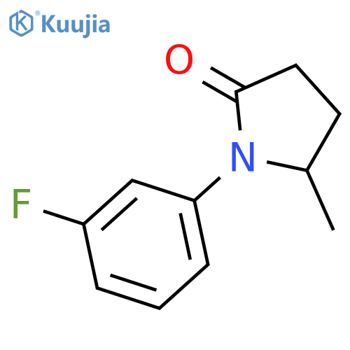 2-Pyrrolidinone, 1-(3-fluorophenyl)-5-methyl- structure