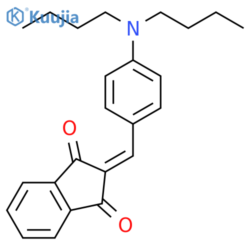 1H-Indene-1,3(2H)-dione, 2-[[4-(dibutylamino)phenyl]methylene]- structure
