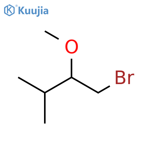 1-bromo-2-methoxy-3-methylbutane structure