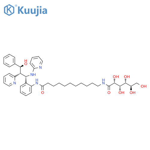 D-Gluconamide,N-[11-[[2-[(1S,2R,3S)-3-hydroxy-3-phenyl-2-(2-pyridinyl)-1-(2-pyridinylamino)propyl]phenyl]amino]-11-oxoundecyl]- structure