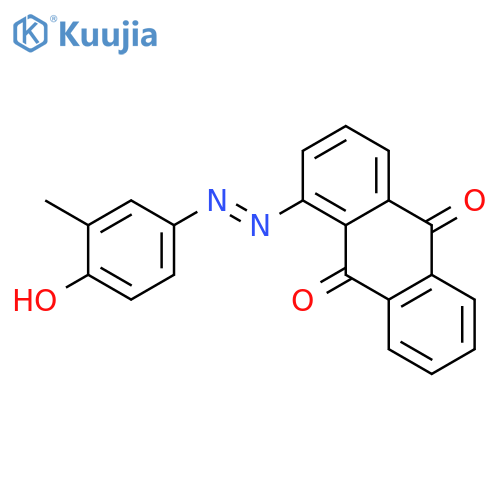 9,10-Anthracenedione, 1-[(4-hydroxy-3-methylphenyl)azo]- structure