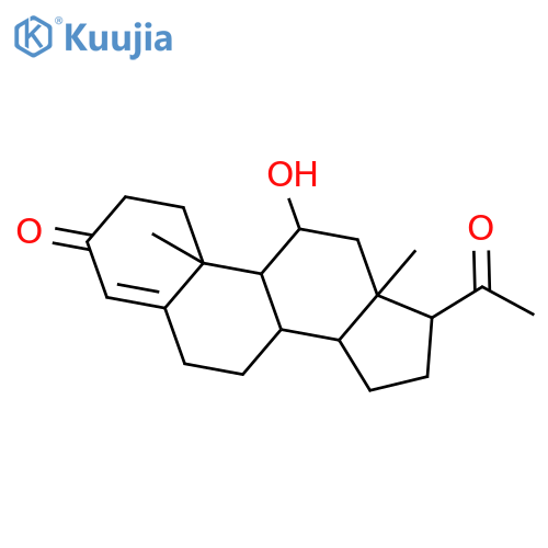 11beta-Hydroxy-pregn-4-en-3,20-dion structure