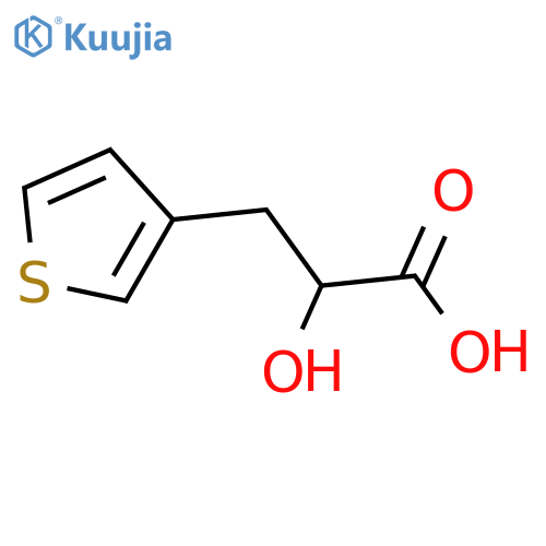 2-hydroxy-3-(thiophen-3-yl)propanoic acid structure
