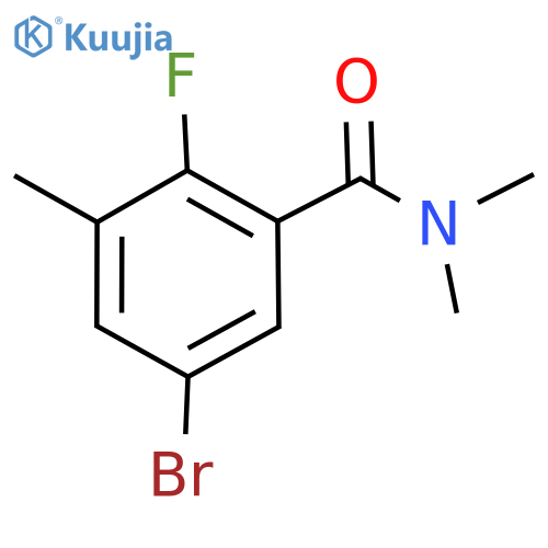 Benzamide, 5-bromo-2-fluoro-N,N,3-trimethyl- structure