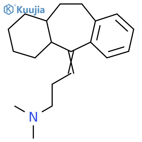 N,N-Dimethyl-3-(1,2,3,4,4a,10,11,11a-octahydro-5H-dibenzo(a,d)(7)annulen-5-ylidene)propan-1-amine structure