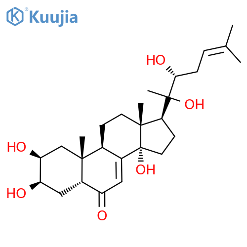 (2S,3R,5R,9R,10R,13R,14S,17S)-17-[(3R)-2,3-Dihydroxy-6-methylhept-5-en-2-yl]-2,3,14-trihydroxy-10,13-dimethyl-2,3,4,5,9,11,12,15,16,17-decahydro-1H-cyclopenta[a]phenanthren-6-one structure
