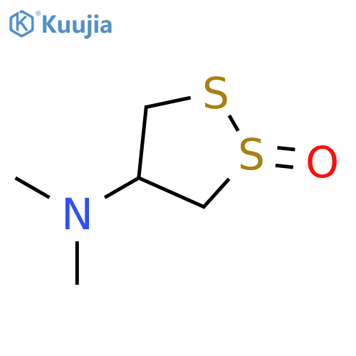 1,2-Dithiolan-4-amine, N,N-dimethyl-, 1-oxide structure