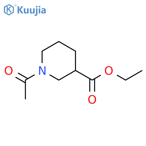 Ethyl 1-acetylpiperidine-3-carboxylate structure