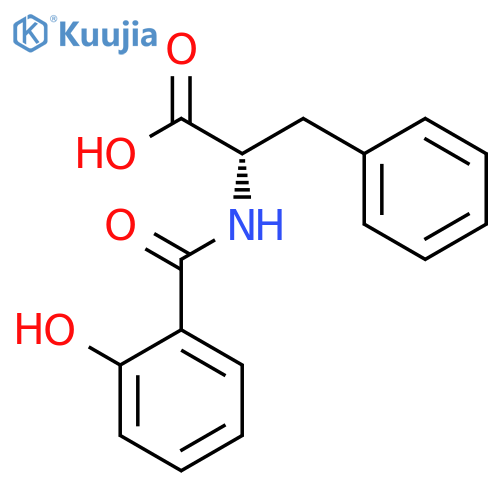 Phenylalanine, N-(2-hydroxybenzoyl)- structure