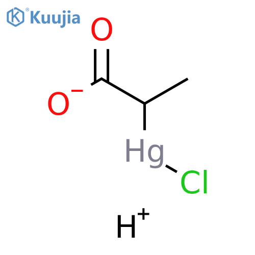 Mercurate(1-),(1-carboxylatoethyl)chloro-, hydrogen (9CI) structure