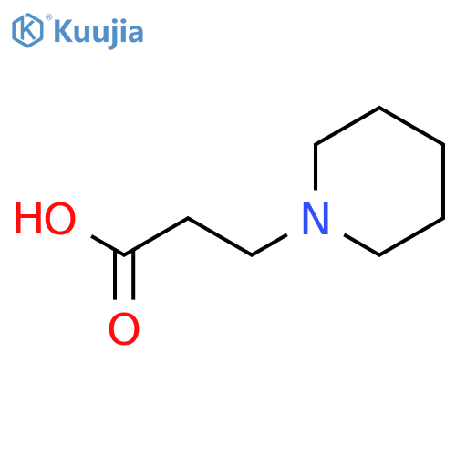 1-Piperidinepropanoic acid structure