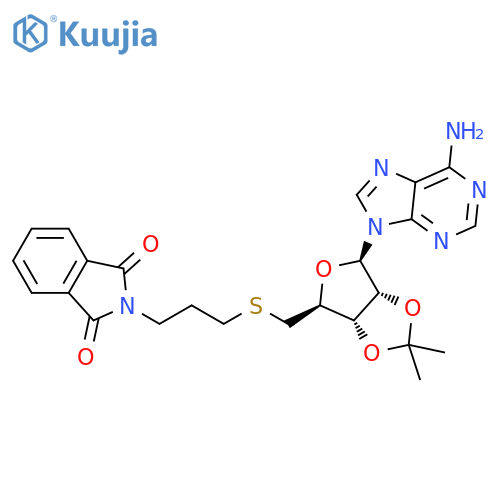 5'-S-3-(1,3-Dihydro-1,3-dioxo-2H-isoindol-2-yl)propyl-2',3'-O-(1-methylethylidene)-5'-thio-adenosine structure