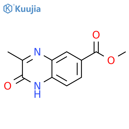 1,2-dihydro-3-methyl-2-oxo-6-Quinoxalinecarboxylic acid methyl ester structure