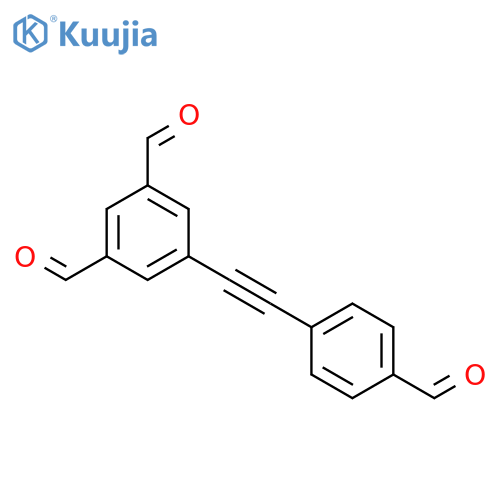 1,?3-?Benzenedicarboxaldeh?yde, 5-?[2-?(4-?formylphenyl)?ethynyl]?- structure