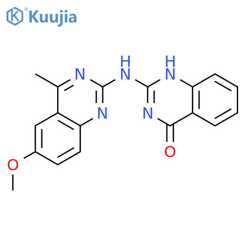 2-[(6-Methoxy-4-methylquinazolin-2-yl)amino]quinazolin-4-ol structure