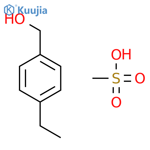 (4-ethylphenyl)methyl methanesulfonate structure