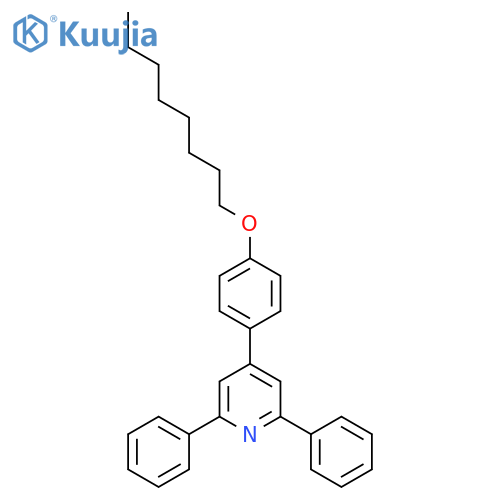 Pyridine, 4-[4-(octyloxy)phenyl]-2,6-diphenyl- structure