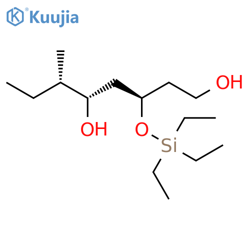 1,5-Octanediol, 6-methyl-3-[(triethylsilyl)oxy]-, (3R,5S,6S)- structure
