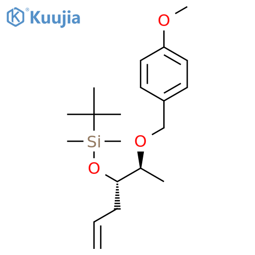 (4S,5S)-4-(tert-butyldimethyl)silyloxy-5-(4-methoxybenzyloxy)-1-hexene structure