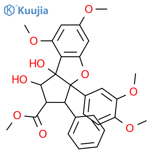 Rocagloic acid; 3'-Methoxy, Me ester structure