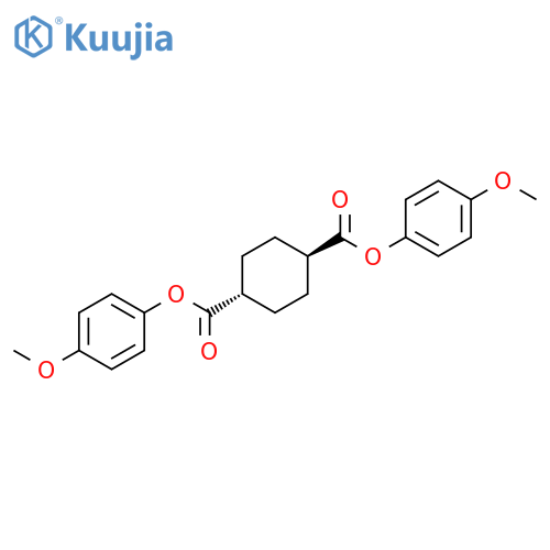 1,4-cyclohexanedicarboxylic acid, bis(4-methoxyphenyl) ester, trans- structure