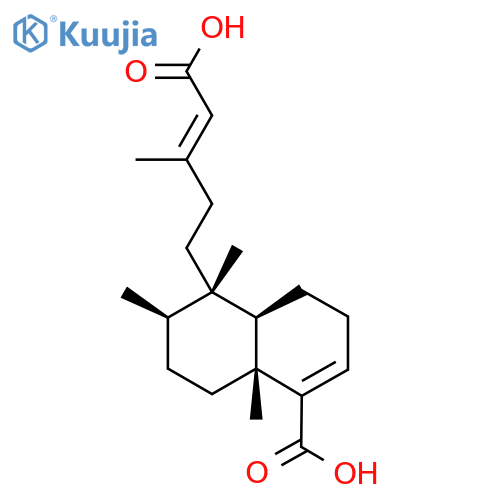 (4Ar,5S,6R,8aR)-5-[(E)-4-carboxy-3-methylbut-3-enyl]-5,6,8a-trimethyl-3,4,4a,6,7,8-hexahydronaphthalene-1-carboxylic acid structure