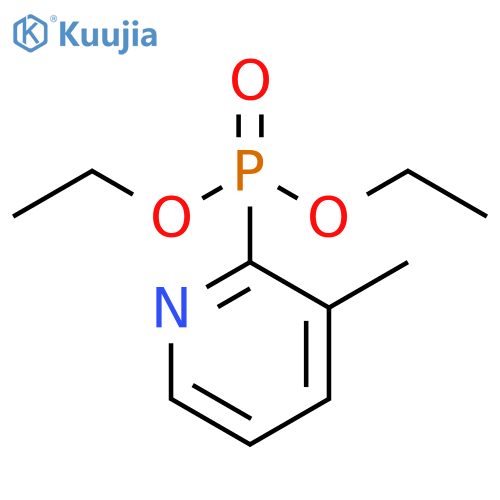 Phosphonic acid, (3-methyl-2-pyridinyl)-, diethyl ester structure