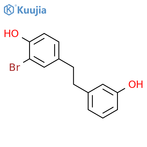 Phenol, 2-bromo-4-[2-(3-hydroxyphenyl)ethyl]- structure
