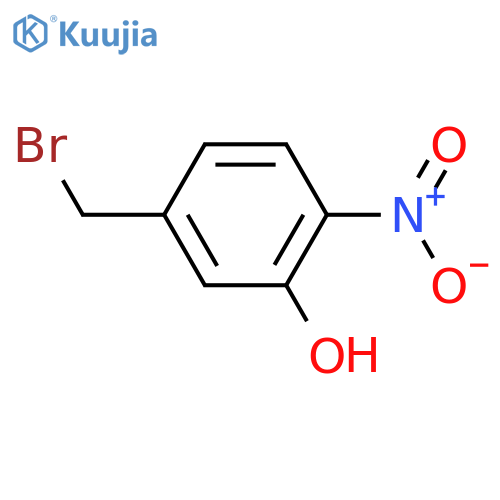5-(bromomethyl)-2-nitrophenol structure