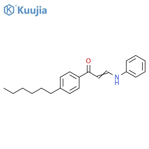 2-Propen-1-one, 1-(4-hexylphenyl)-3-(phenylamino)- structure