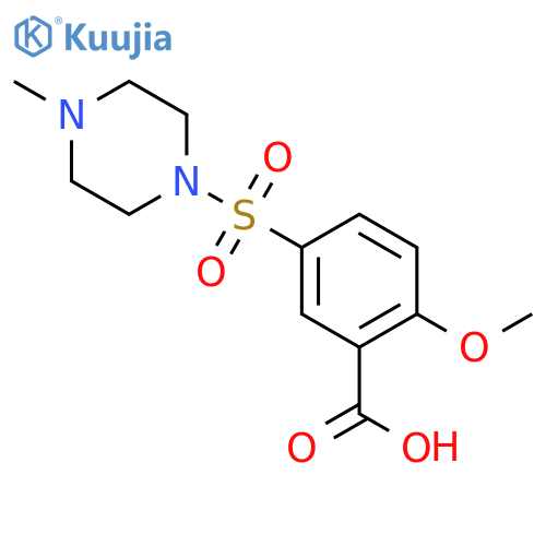 2-Methoxy-5-((4-methylpiperazin-1-yl)sulfonyl)benzoic acid structure