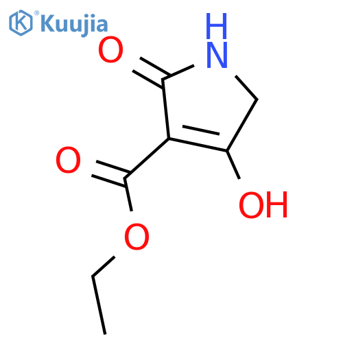 2,5-dihydro-4-hydroxy-2-oxo-1H-Pyrrole-3-carboxylic acid ethyl ester structure