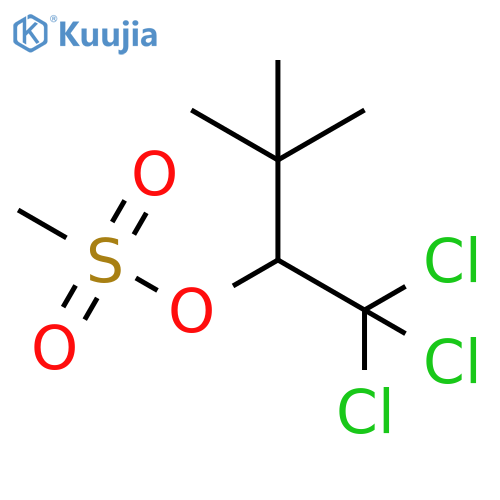 2-Butanol, 1,1,1-trichloro-3,3-dimethyl-, 2-methanesulfonate structure
