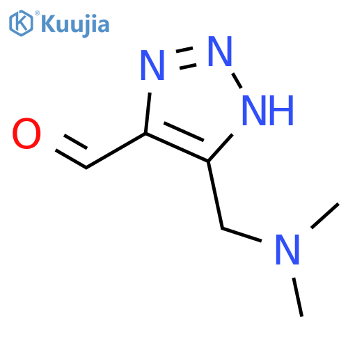 1H-1,2,3-Triazole-4-carboxaldehyde, 5-[(dimethylamino)methyl]- (9CI) structure