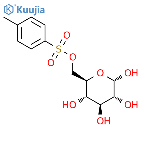 alpha-D-Glucopyranose 6-(4-methylbenzenesulfonate) structure