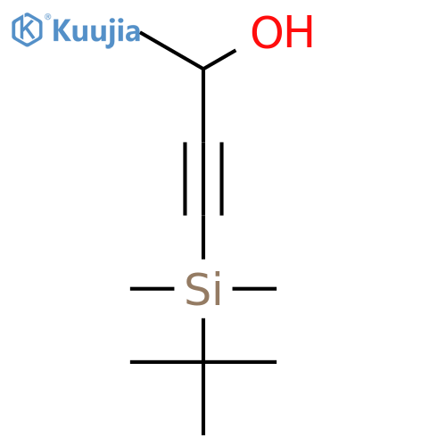 3-Butyn-2-ol, 4-[(1,1-dimethylethyl)dimethylsilyl]- structure