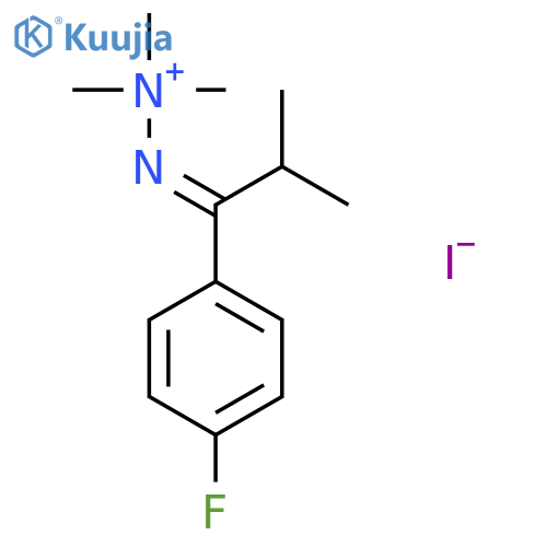 HYDRAZINIUM, 2-[1-(4-FLUOROPHENYL)-2-METHYLPROPYLIDENE]-1,1,1-TRIMETHYL-, IODIDE structure