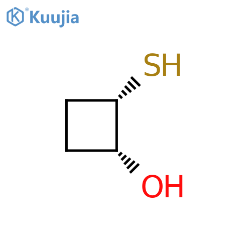 rac-(1R,2S)-2-sulfanylcyclobutan-1-ol structure