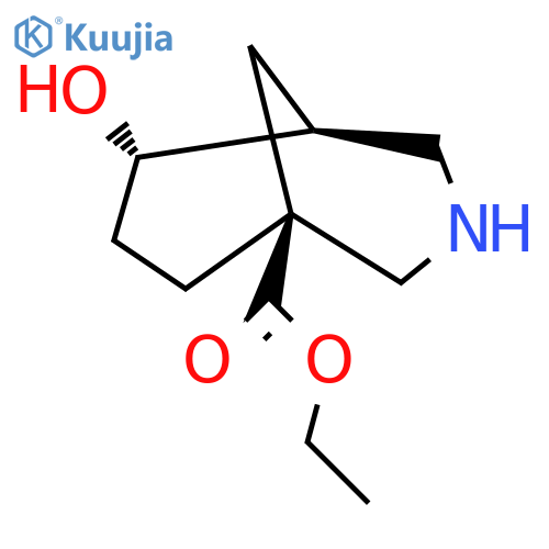 rac-ethyl (1R,5R,6R)-6-hydroxy-3-azabicyclo3.3.1nonane-1-carboxylate structure