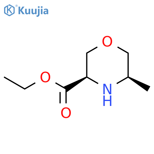 ethyl (3R,5R)-5-methylmorpholine-3-carboxylate structure