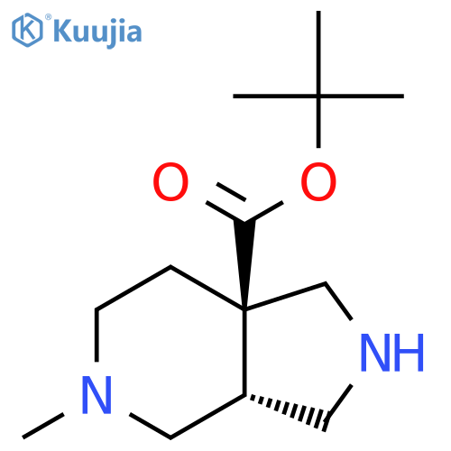 rac-tert-butyl (3aR,7aR)-5-methyl-octahydro-1H-pyrrolo3,4-cpyridine-7a-carboxylate structure