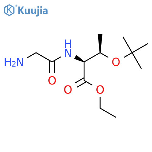ethyl (2S,3R)-2-(2-aminoacetamido)-3-(tert-butoxy)butanoate structure